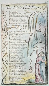 The Little Girl Lost, plate 33 (Bentley 34) from Songs of Innocence and of Experience (Bentley Copy L) 1789-94
